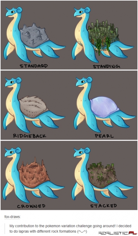 Lapras' Have Varied Shells