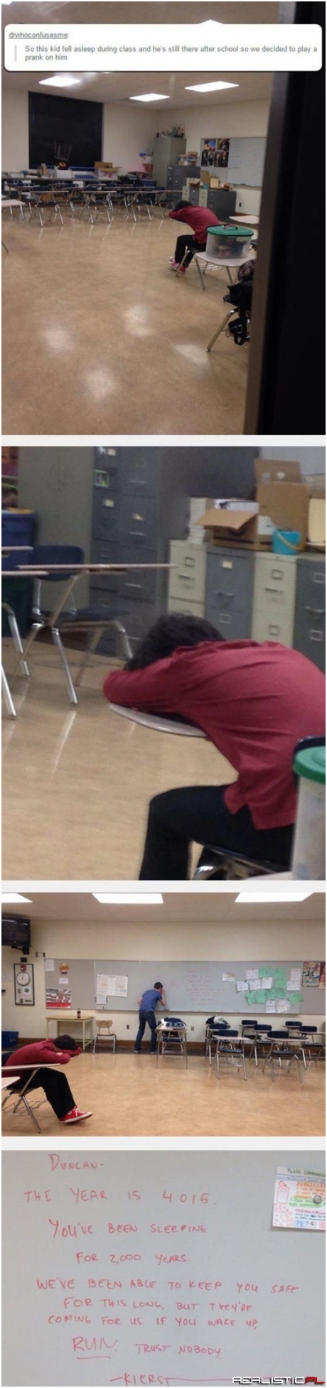 Never Nap Around Clever Classmates