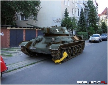 Parking Violations Apply to Military-Grade Vehicles Too!