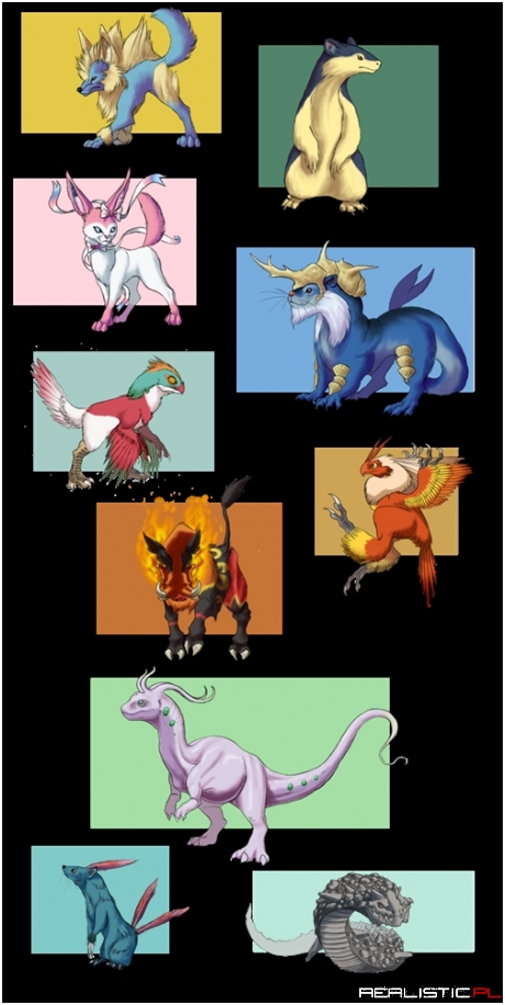 Pokémon as Realistic Animals