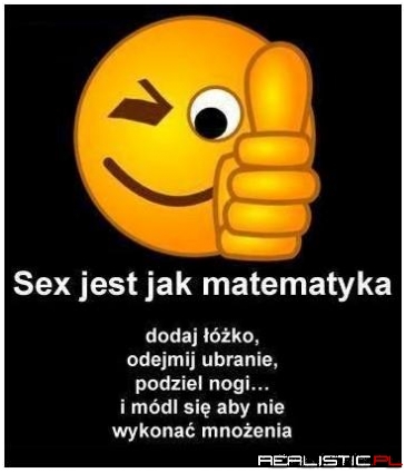Sex jest jak matematyka