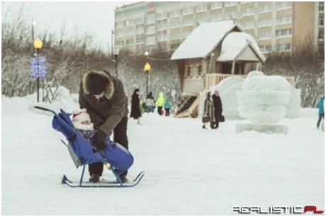 Your Regular Stroller Can't Handle Winter Like This One