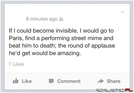 A Mime's Performance of a Lifetime