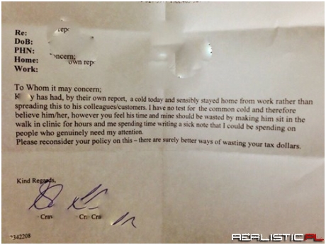 Does Your Work Require a Doctor's Note