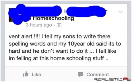 There's a Real Chance That Home School Might Not be the Best Option Here
