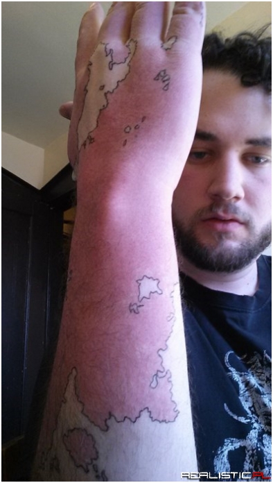 This Guy Turned His Unique Birthmark into a Fantasy Map!
