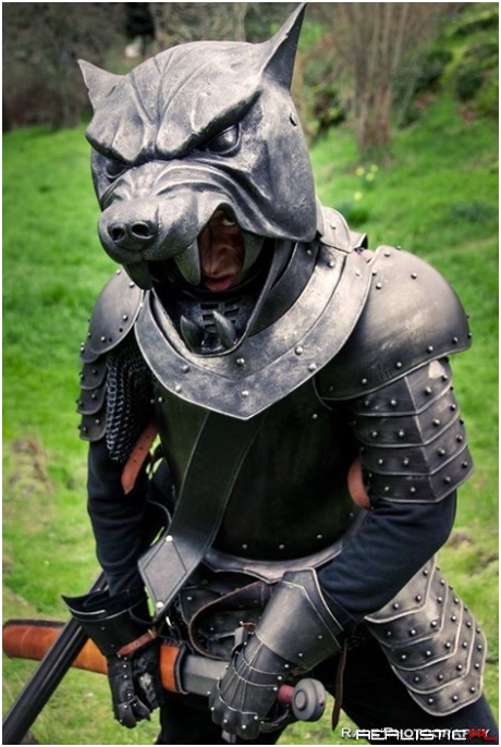 This Hound Cosplayer's Helmet is Stunning