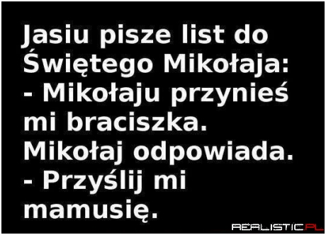 List do Mikołaja :D