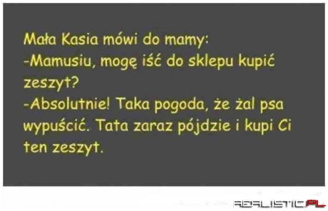 Mała Kasia mówi do mamy!