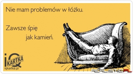 Śpię jak kamień