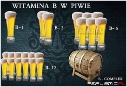 Witamina B w piwie ;)