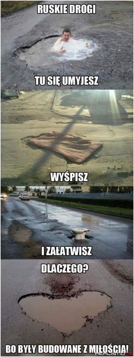 Rosyjskie drogi są od wszystkiego :D