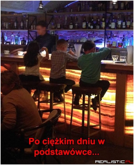 Po ciężkim poniedziałku w szkole...