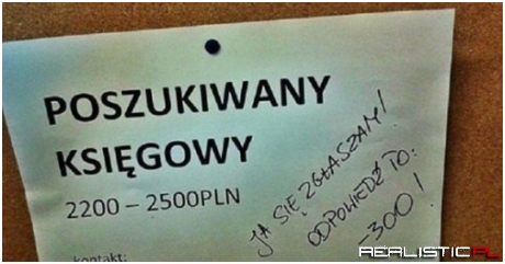 Poszukiwany księgowy