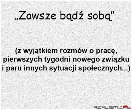 W sumie to zawsze ;)
