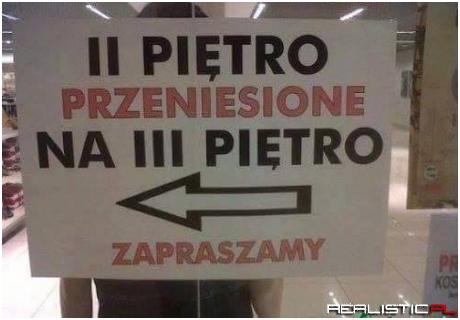 A 3 piętra nie ma, bo remont ;)