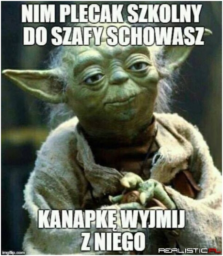 Pamiętajcie o kanapkach z plecaka!