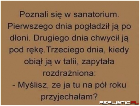 Poznali się w sanatorium...
