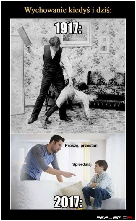 Wychowanie kiedyś vs dziś