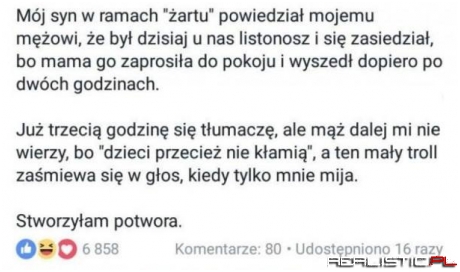 Mały potwór ;)