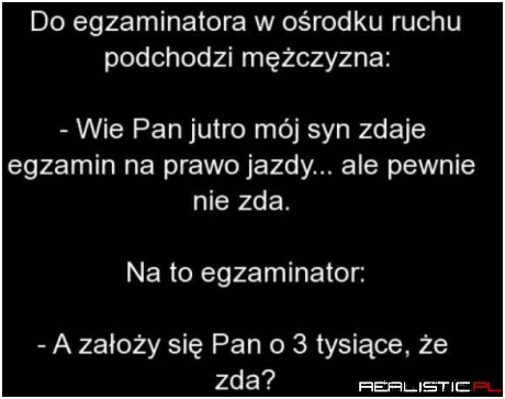 I egzamin zaliczony