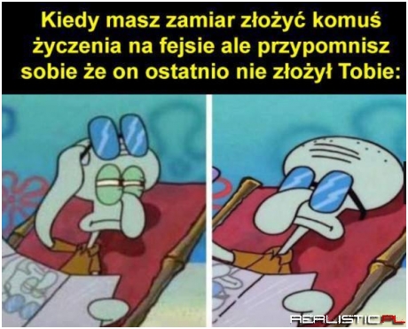 Taka sytuacja ;)