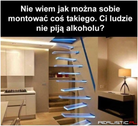 Taki schodowy alkomat ;)