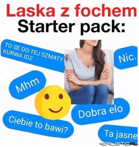Laska z fochem