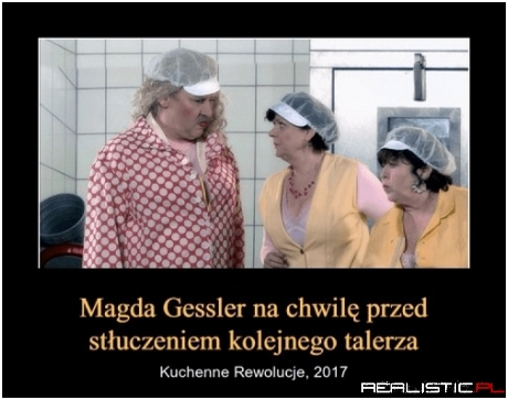 Wreszcie założyła czepek ;)