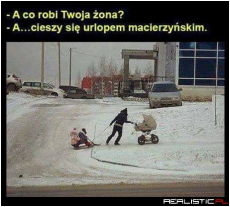 Jeszcze jej siatek z zakupami brakuje ;)
