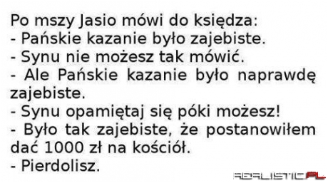 Jasiu vs ksiądz