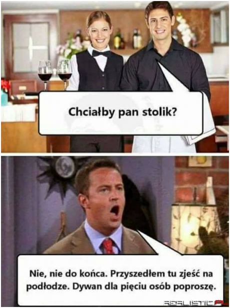 W restauracji xD